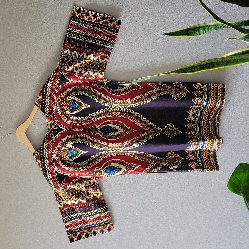 Vintage Dashiki Mini Dress